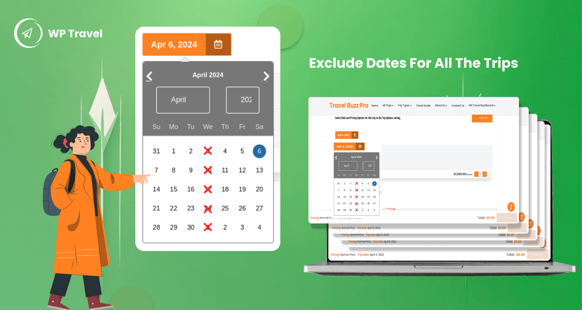 How To Add Exclude Dates For All The Trips?