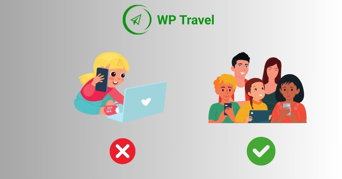 Prevented Child from making a booking when their parent is not present