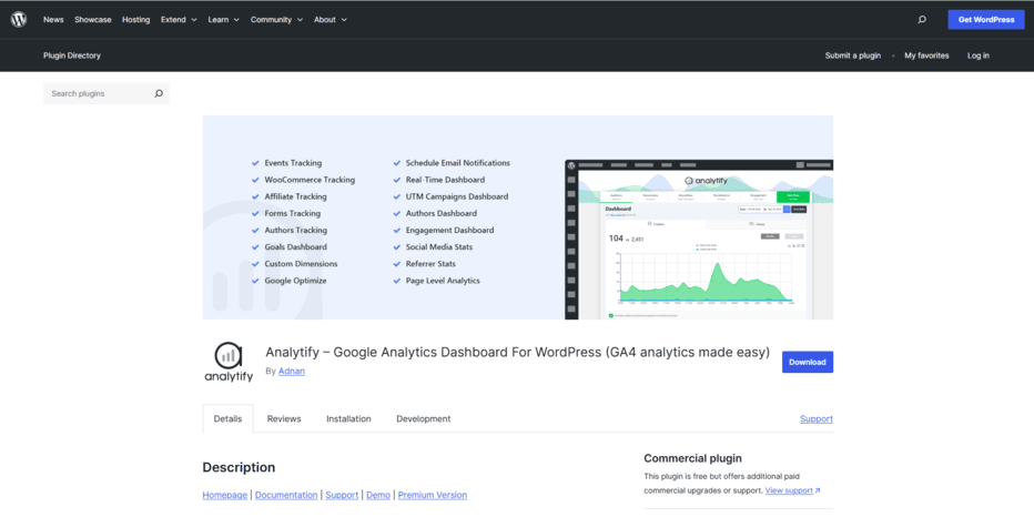 Analytify Homepage