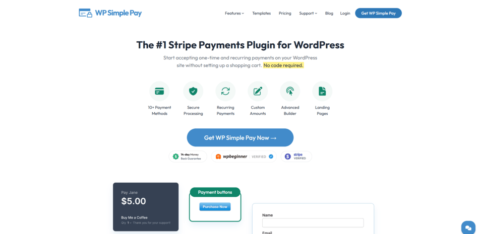 Woo Payments Homepage
